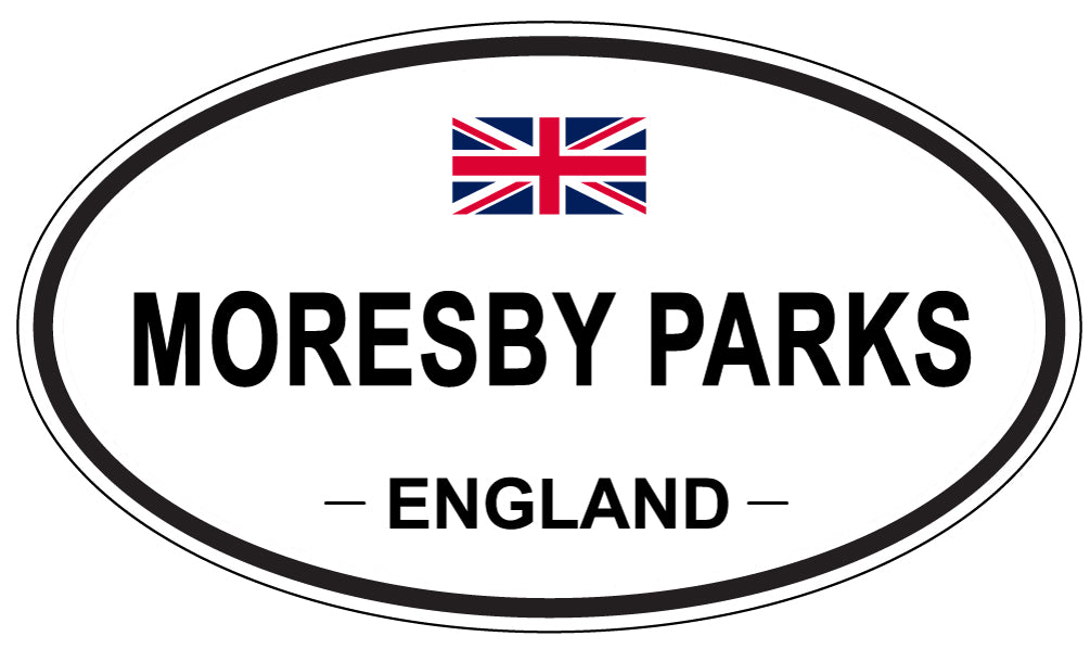 MORESBY PARKS, ENGLAND - Oval Sticker