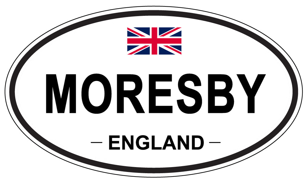MORESBY, England - Oval Magnet