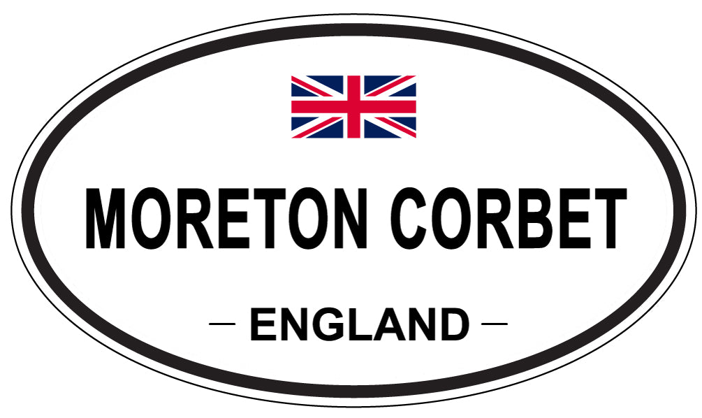 MORETON CORBET, ENGLAND - Oval Sticker