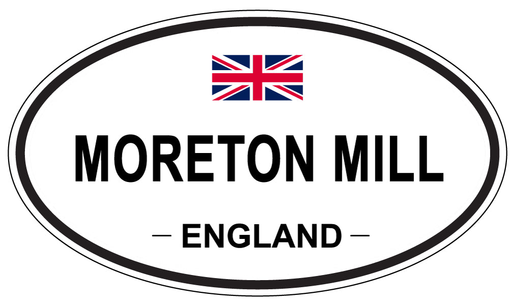 MORETON MILL, England - Oval Magnet