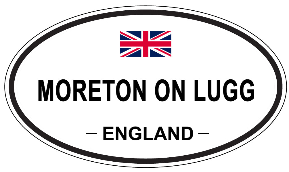 MORETON ON LUGG, England - Oval Magnet