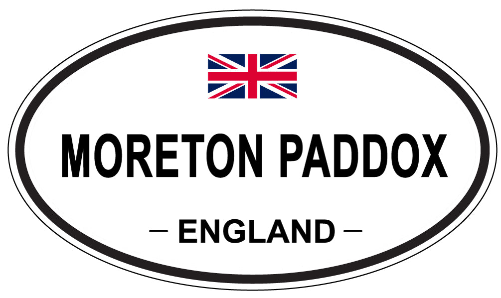 MORETON PADDOX, ENGLAND - Oval Sticker