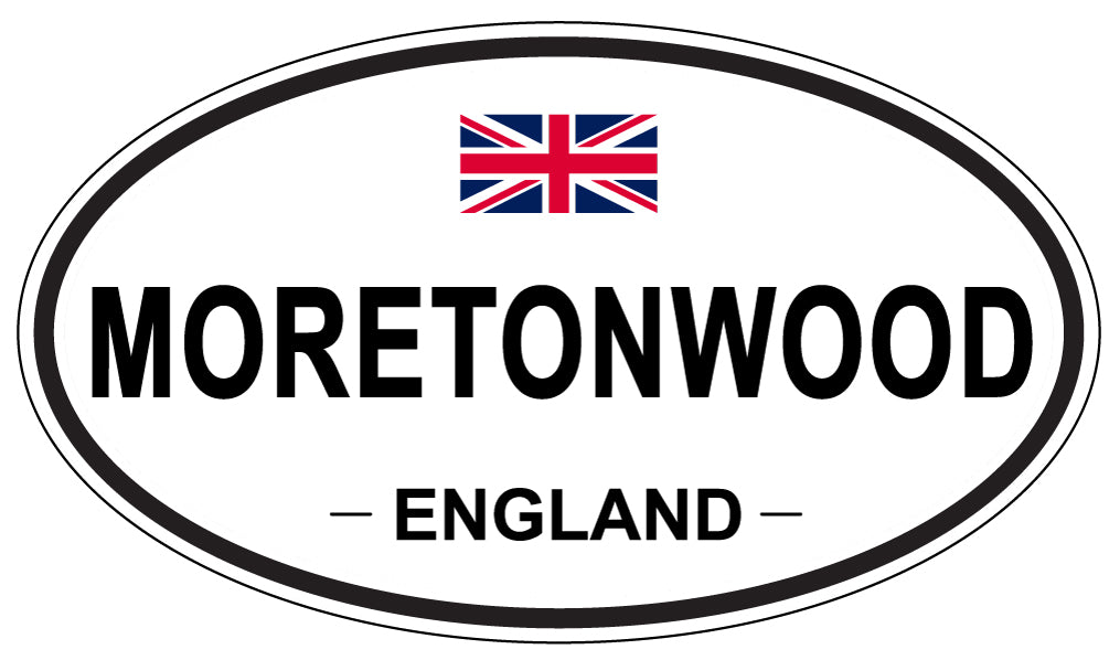 MORETONWOOD, ENGLAND - Oval Sticker