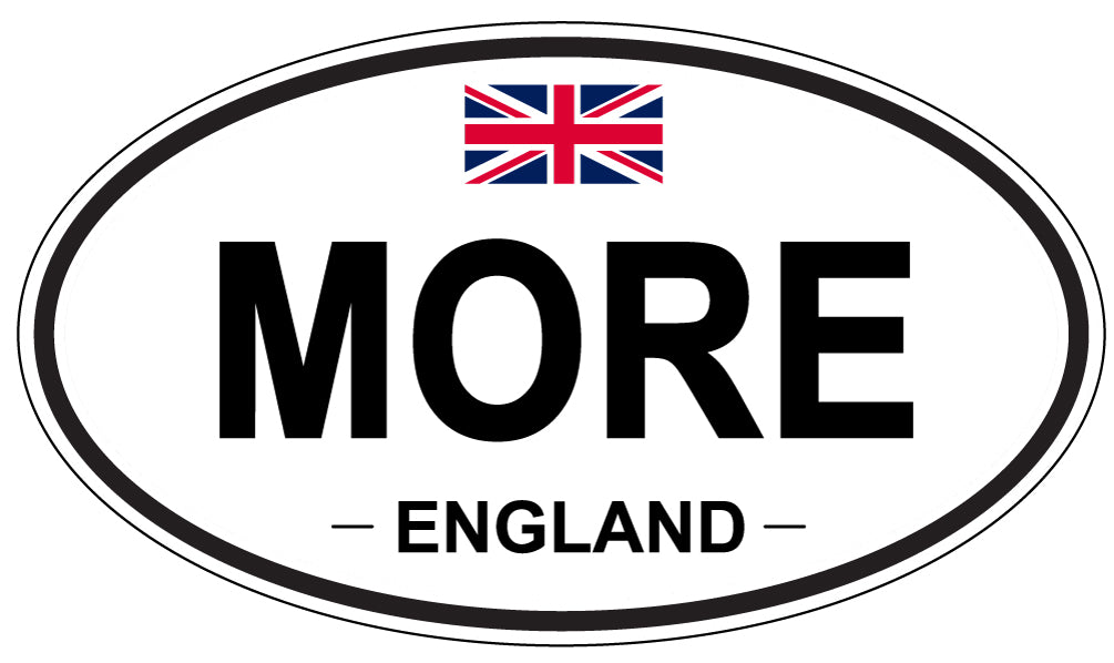 MORE, England - Oval Magnet