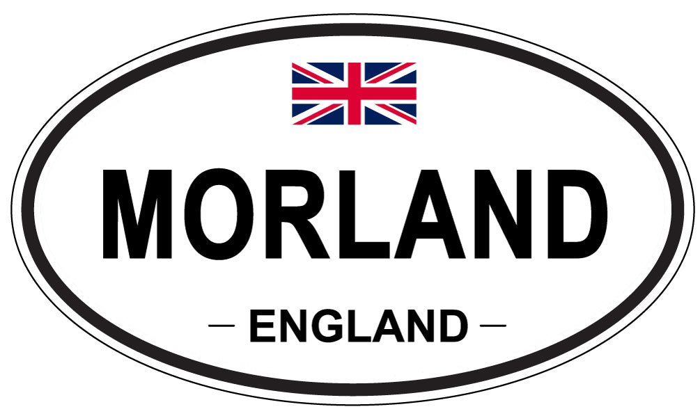 MORLAND, ENGLAND - Oval Sticker