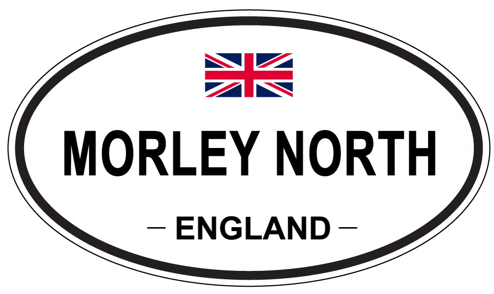 MORLEY NORTH, ENGLAND - Oval Sticker