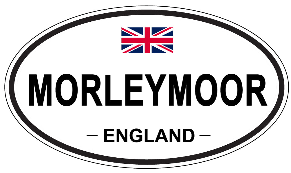 MORLEYMOOR, ENGLAND - Oval Sticker