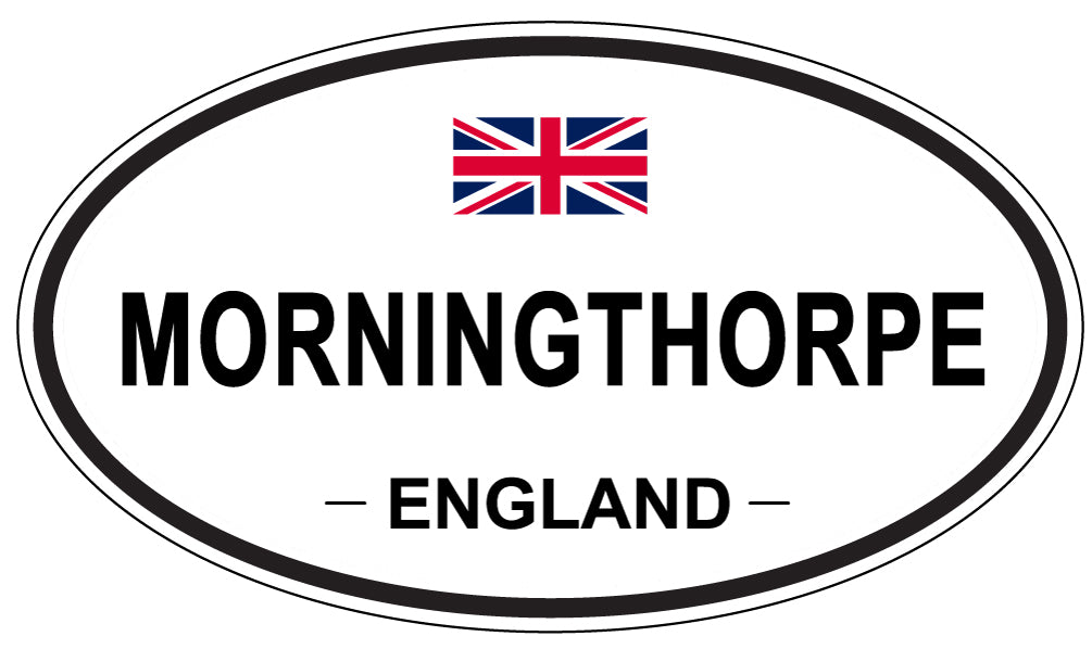 MORNINGTHORPE, ENGLAND - Oval Sticker