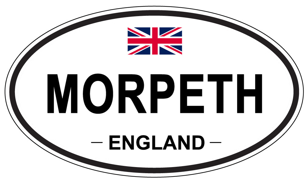 MORPETH, ENGLAND - Oval Sticker