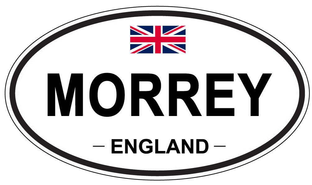 MORREY, ENGLAND - Oval Sticker