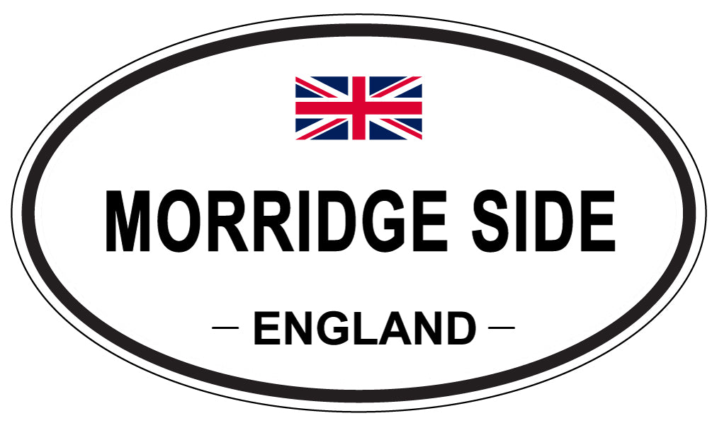 MORRIDGE SIDE, ENGLAND - Oval Sticker