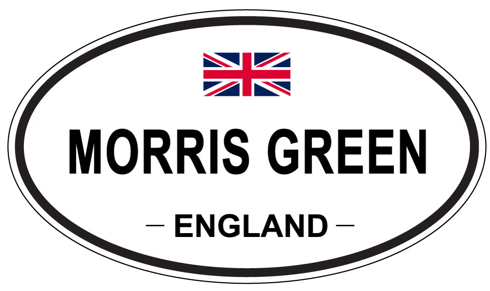 MORRIS GREEN, ENGLAND - Oval Sticker