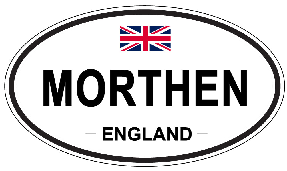 MORTHEN, ENGLAND - Oval Sticker