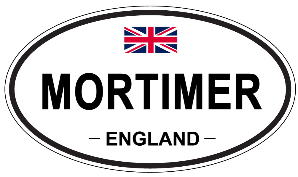 MORTIMER, ENGLAND - Oval Sticker