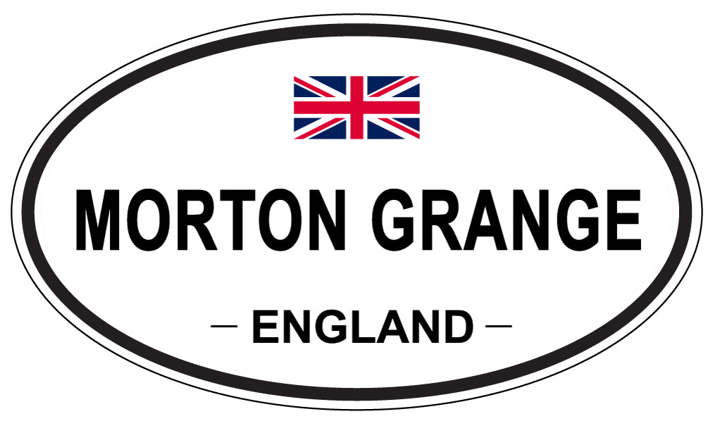 MORTON GRANGE, ENGLAND - Oval Sticker