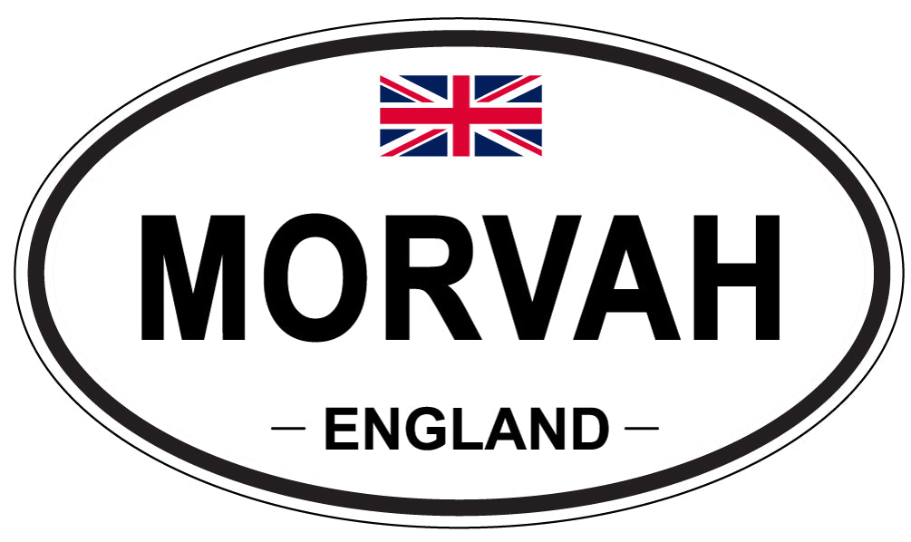 MORVAH, England - Oval Magnet