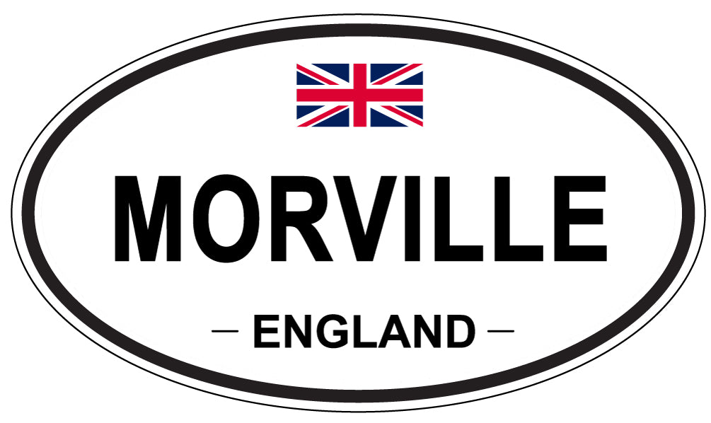 MORVILLE, ENGLAND - Oval Sticker