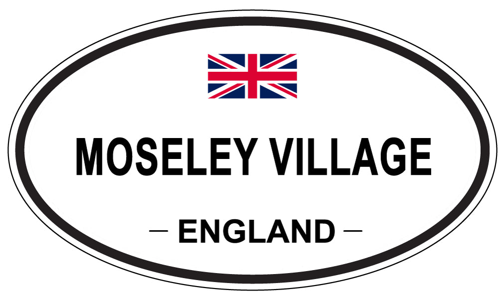 MOSELEY VILLAGE, England - Oval Magnet