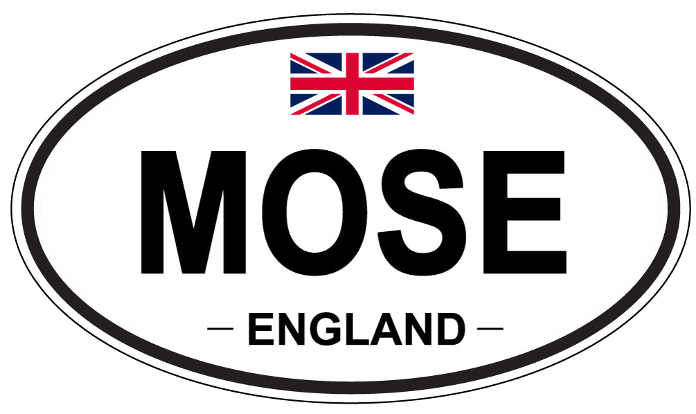 MOSE, England - Oval Magnet