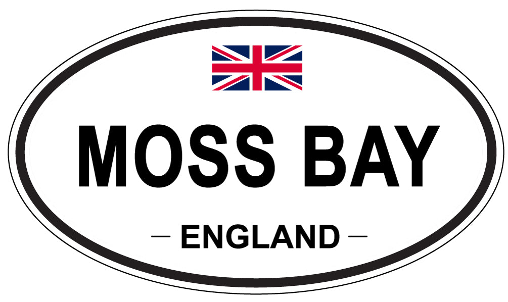 MOSS BAY, ENGLAND - Oval Sticker