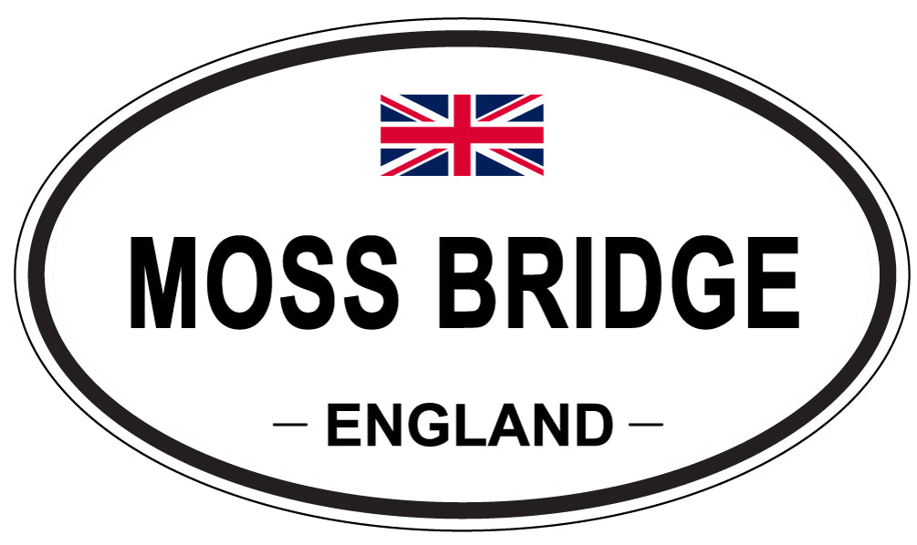 MOSS BRIDGE, England - Oval Magnet