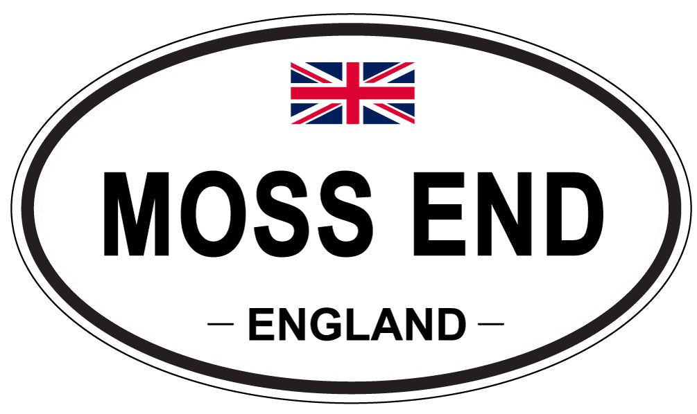MOSS END, ENGLAND - Oval Sticker