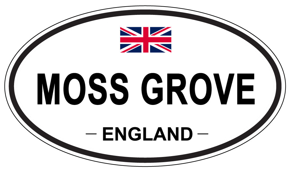 MOSS GROVE, ENGLAND - Oval Sticker