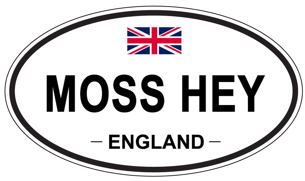 MOSS HEY, England - Oval Magnet