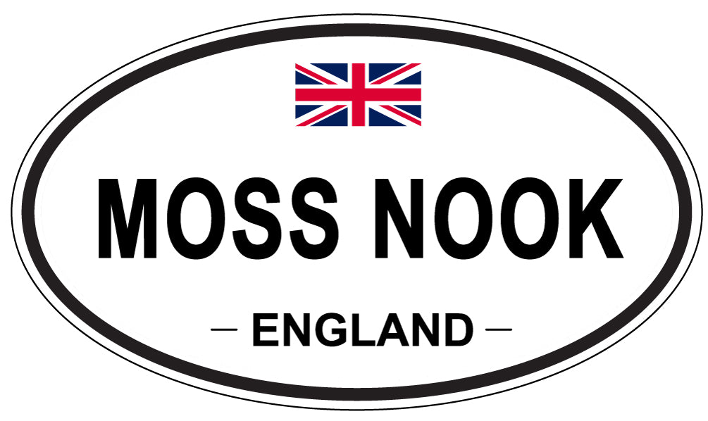 MOSS NOOK, England - Oval Magnet
