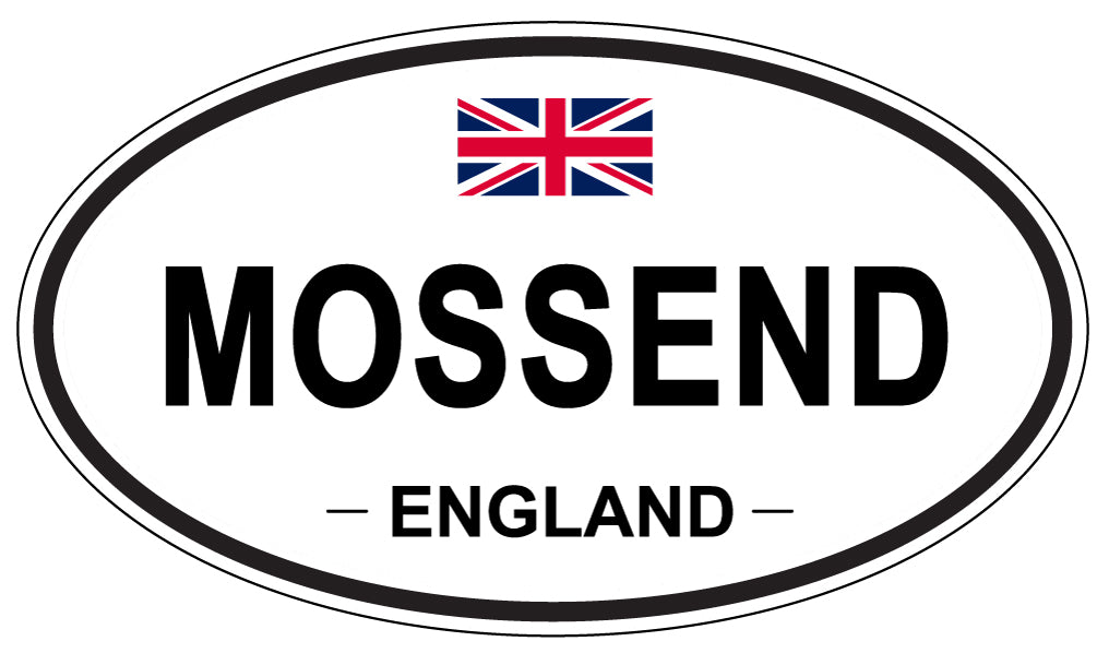 MOSSEND, ENGLAND - Oval Sticker