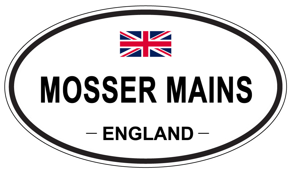 MOSSER MAINS, England - Oval Magnet