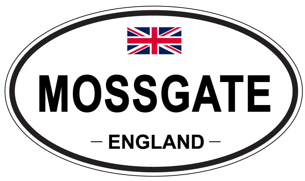 MOSSGATE, ENGLAND - Oval Sticker