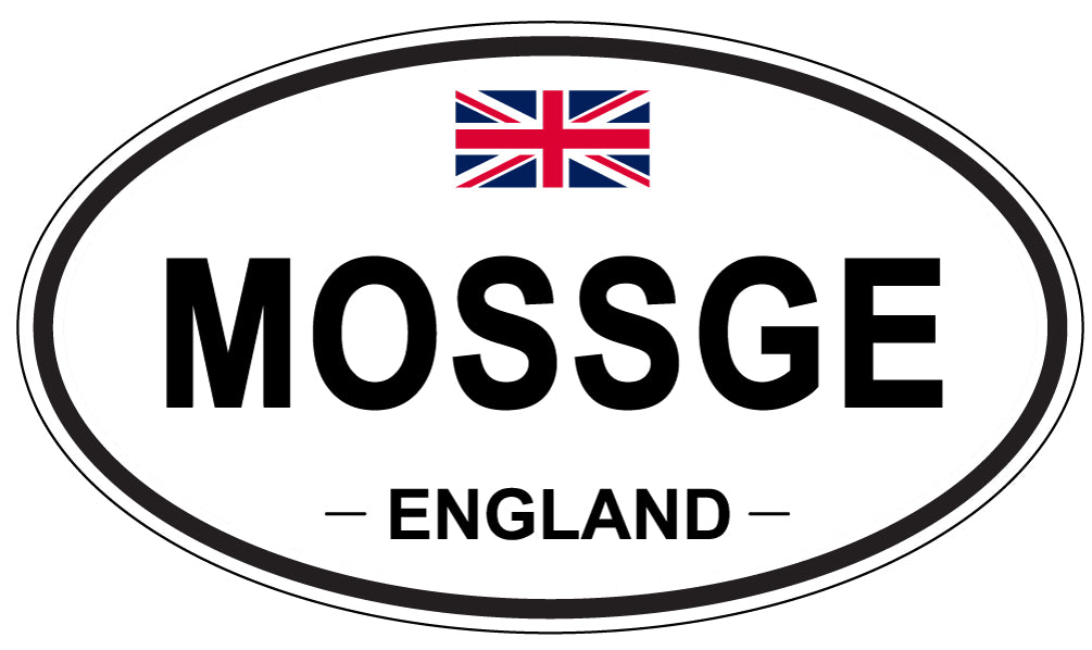 MOSSGE, ENGLAND - Oval Sticker