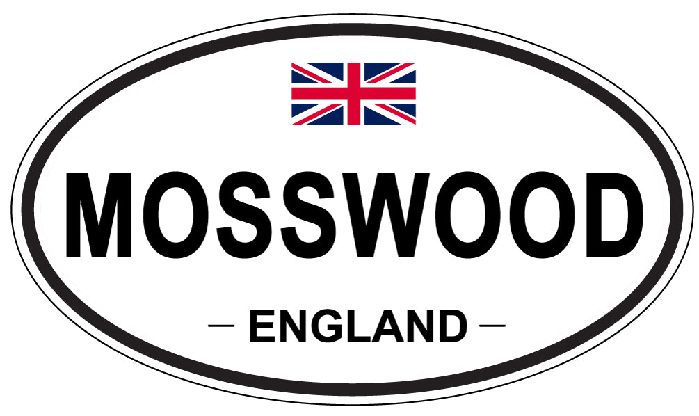 MOSSWOOD, ENGLAND - Oval Sticker