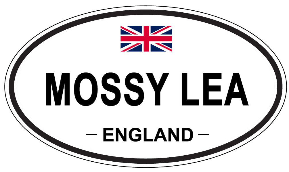 MOSSY LEA, ENGLAND - Oval Sticker