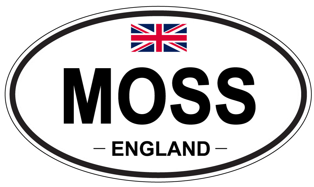 MOSS, England - Oval Magnet