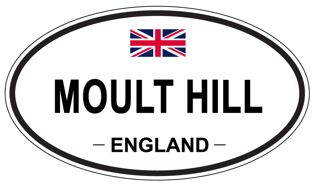 MOULT HILL, ENGLAND - Oval Sticker