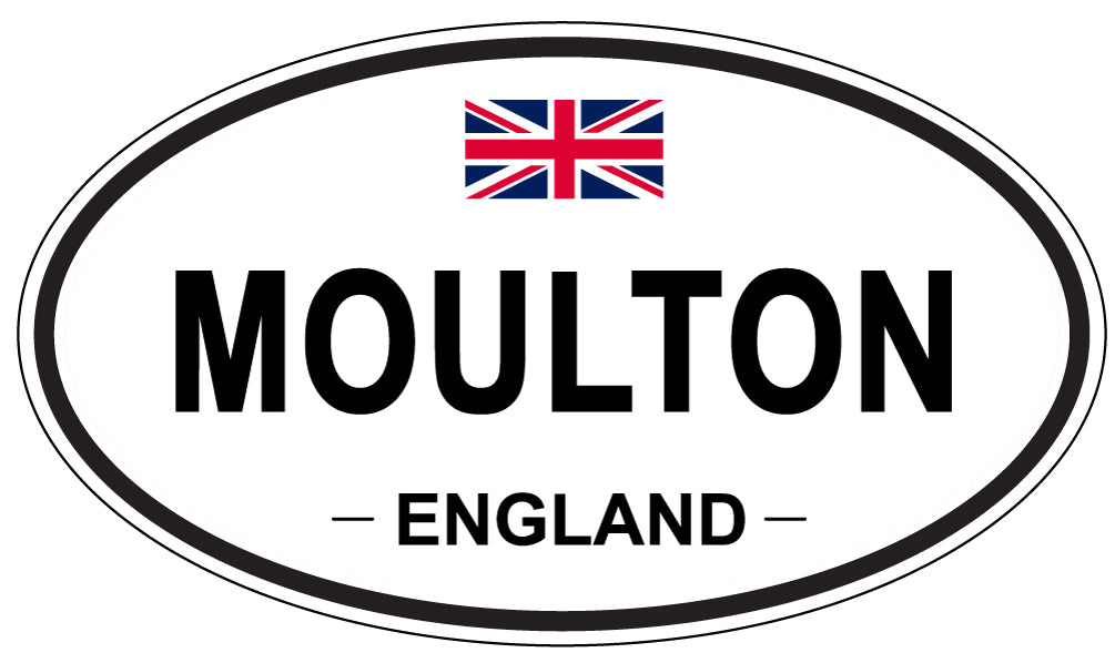 MOULTON, ENGLAND - Oval Sticker