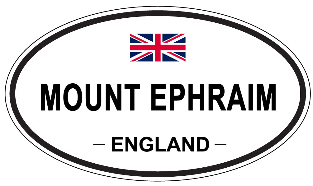 MOUNT EPHRAIM, ENGLAND - Oval Sticker