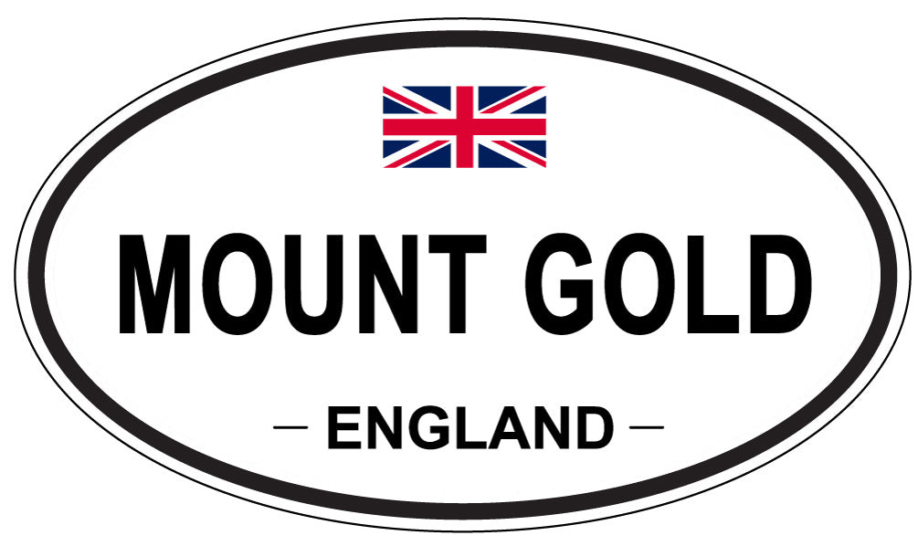 MOUNT GOLD, ENGLAND - Oval Sticker