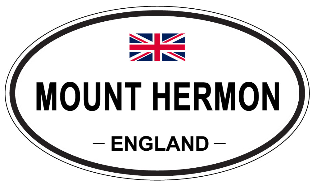 MOUNT HERMON, England - Oval Magnet