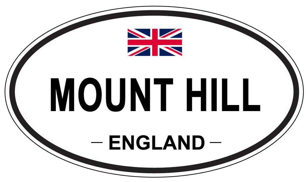 MOUNT HILL, England - Oval Magnet