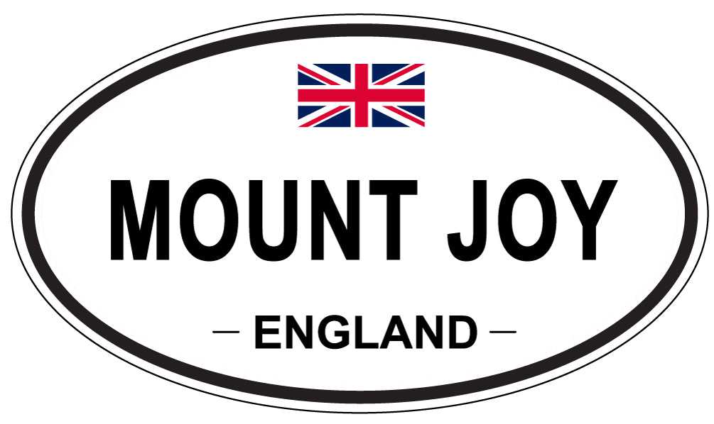 MOUNT JOY, ENGLAND - Oval Sticker