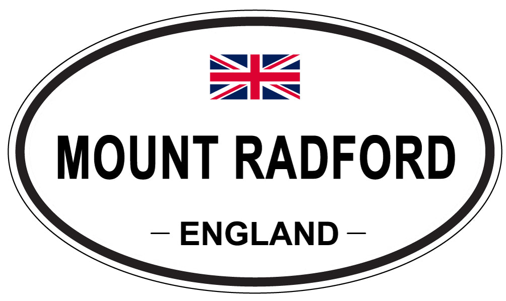MOUNT RADFORD, ENGLAND - Oval Sticker