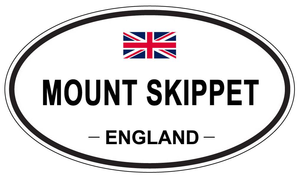 MOUNT SKIPPET, ENGLAND - Oval Sticker