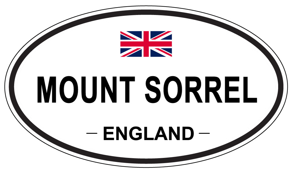 MOUNT SORREL, ENGLAND - Oval Sticker