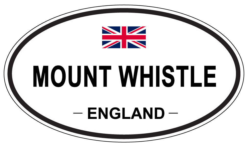 MOUNT WHISTLE, ENGLAND - Oval Sticker