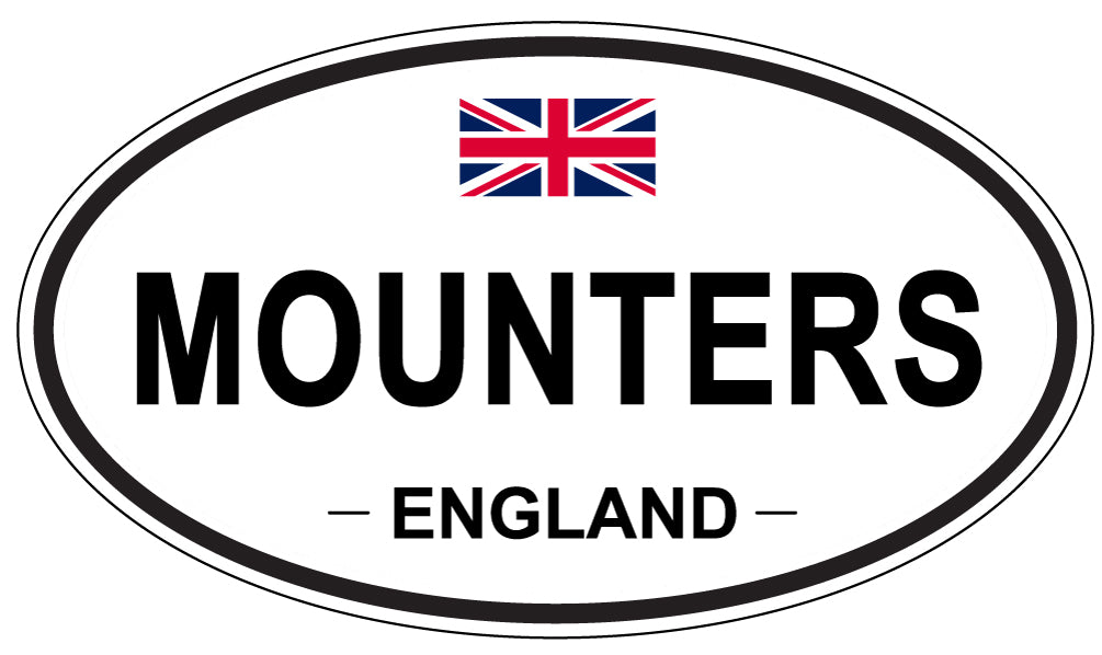 MOUNTERS, England - Oval Magnet