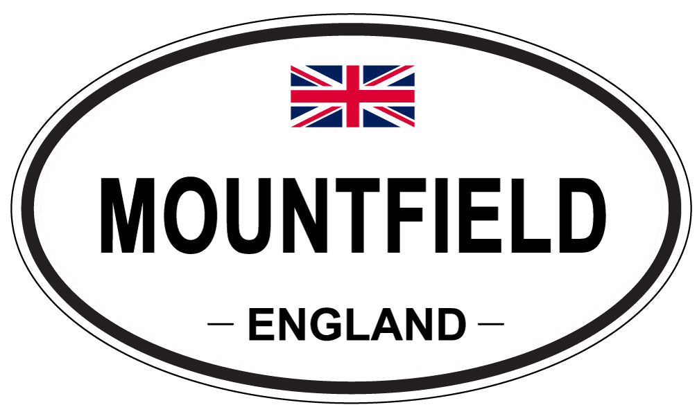 MOUNTFIELD, ENGLAND - Oval Sticker