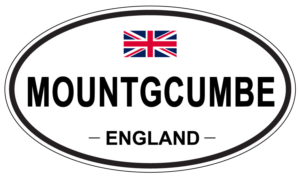 MOUNTGCUMBE, ENGLAND - Oval Sticker